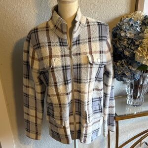 Rachel Zoe knit jacket in a checked pattern size large